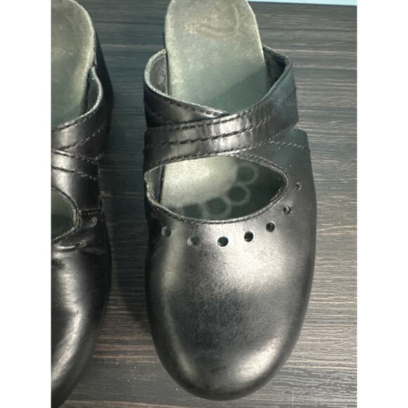 Dansko Women's clog black leather size 39 - Picture 3 of 8